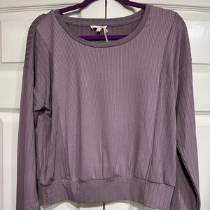 Mystree Scoopneck Long Sleeve Blouse Size Medium NWT